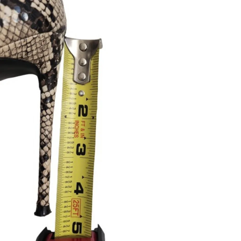 ⬇️Winnie Harlow x Steve Madden Tina Snakeskin Stiletto Boots - Picture 11 of 14